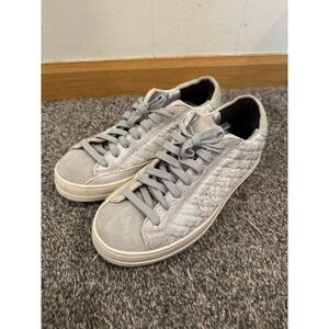 P448 Womens John White Sneakers White and Gray- Size 6.5